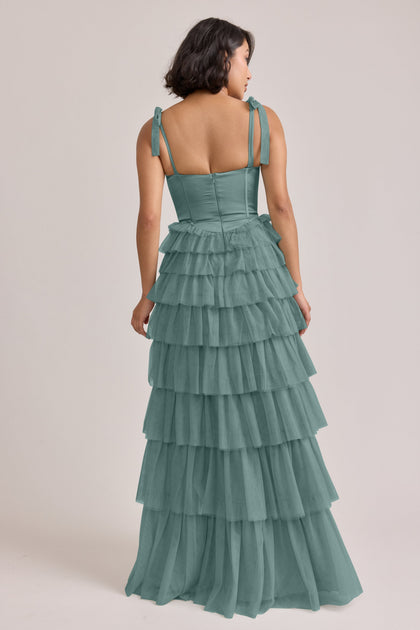 Charlotte Satin + Tulle Dress | Made To Order | Rosemary Satin / Rosemary Tulle