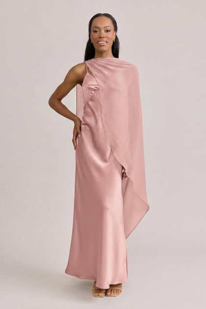 Chiffon Asymmetrical Shawl | Made To Order | Blushing Bride