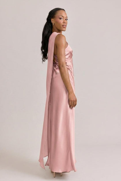 Chiffon Asymmetrical Shawl | Made To Order | Blushing Bride