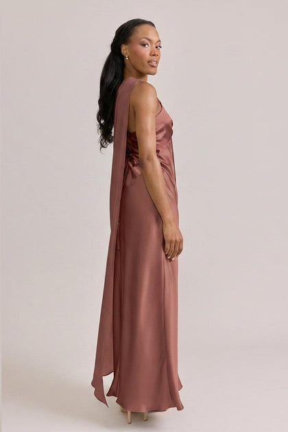 Chiffon Asymmetrical Shawl | Made To Order | Cinnamon Rose