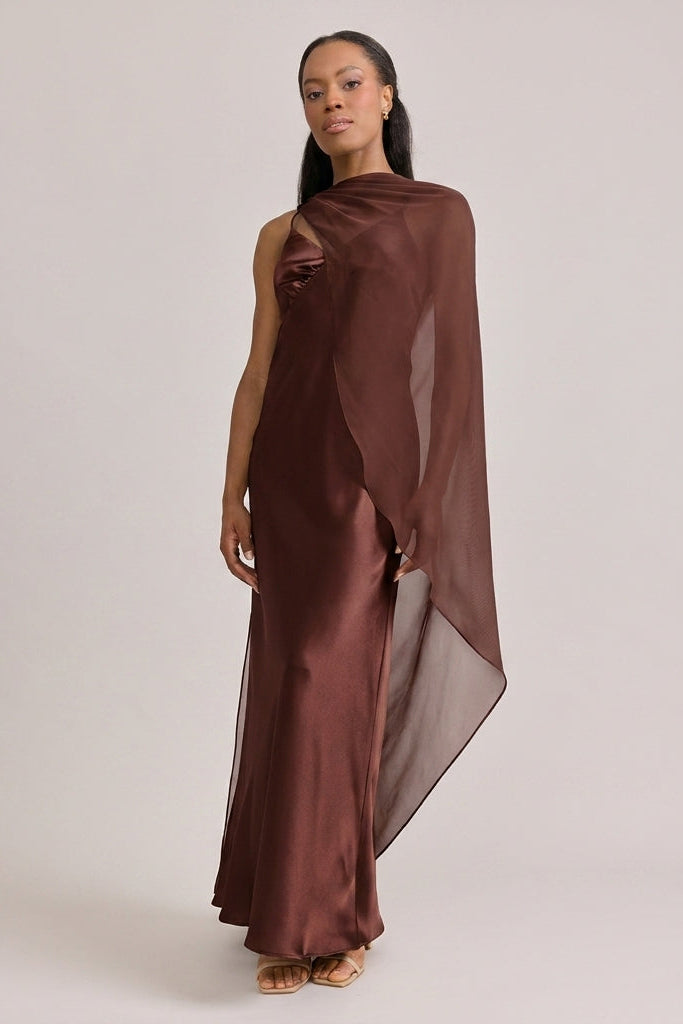 Chiffon Asymmetrical Shawl