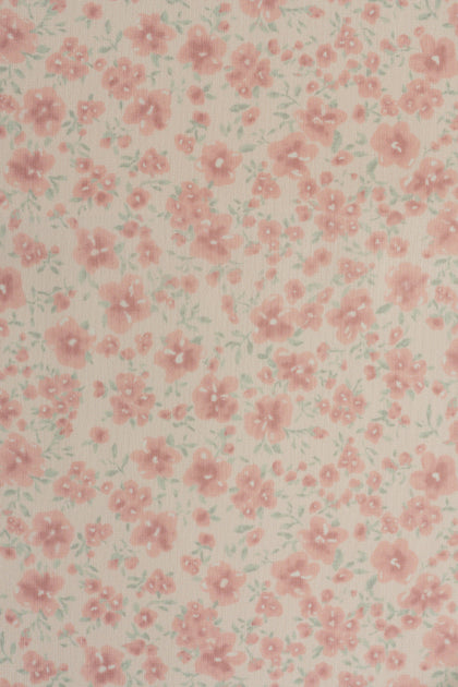 Chiffon Floral Print Fabric By Yard | Blushing Bride Posey