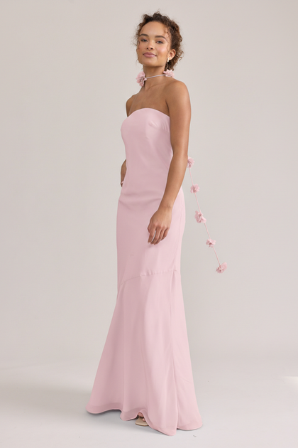 Chiffon Luxe Floral Scarf | Made To Order | Perfect Pink