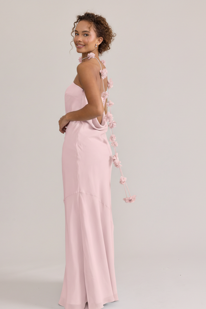 Chiffon Luxe Floral Scarf | Made To Order | Perfect Pink