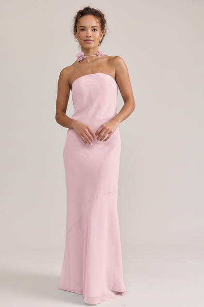 Chiffon Luxe Floral Scarf | Made To Order | Perfect Pink