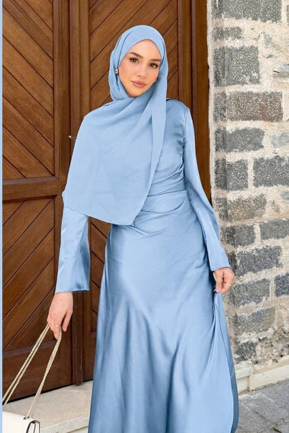 Chiffon Mini Hijab | Made To Order | Periwinkle