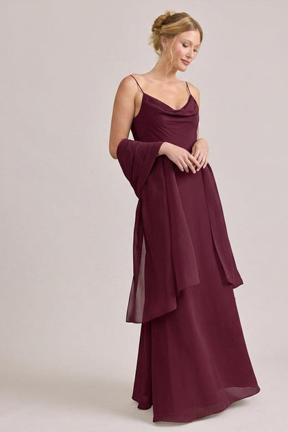 Chiffon Shawl | Made To Order | Cabernet