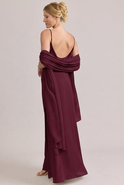 Chiffon Shawl | Made To Order | Cabernet