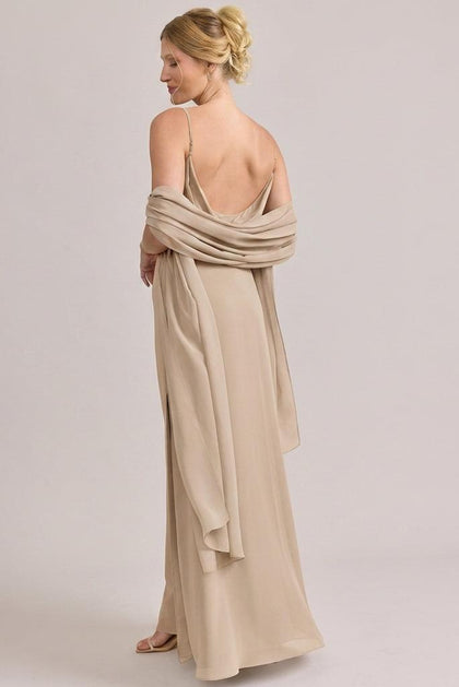 Chiffon Shawl | Made To Order | Champagne