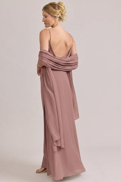 Chiffon Shawl | Made To Order | Desert Rose