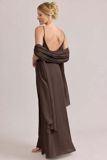 Chiffon Shawl | Made To Order | Espresso