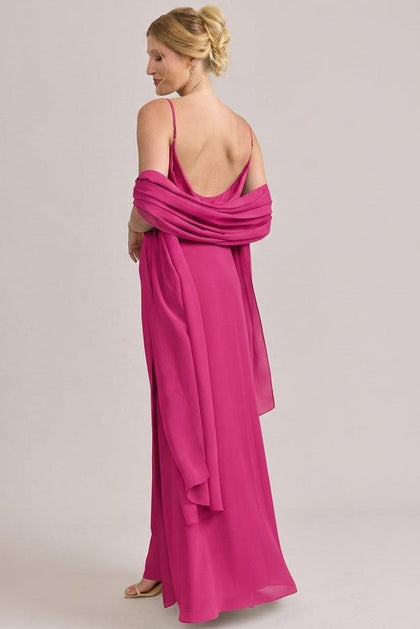 Chiffon Shawl | Made To Order | Hot Pink