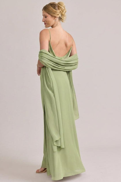 Chiffon Shawl | Made To Order | Matcha