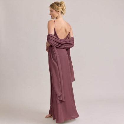 Chiffon Shawl | Made To Order | Rosewood