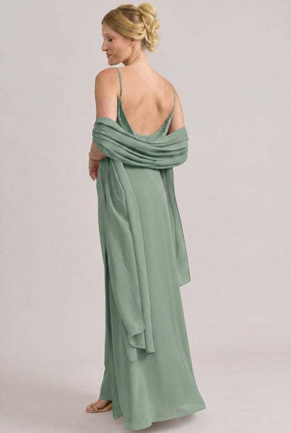 Chiffon Shawl | Made To Order | Sage