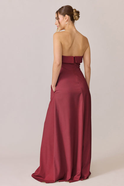 Clarke Suiting Dress | Made To Order | Cabernet