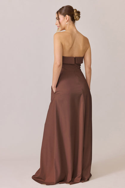 Clarke Suiting Dress | Made To Order | Espresso