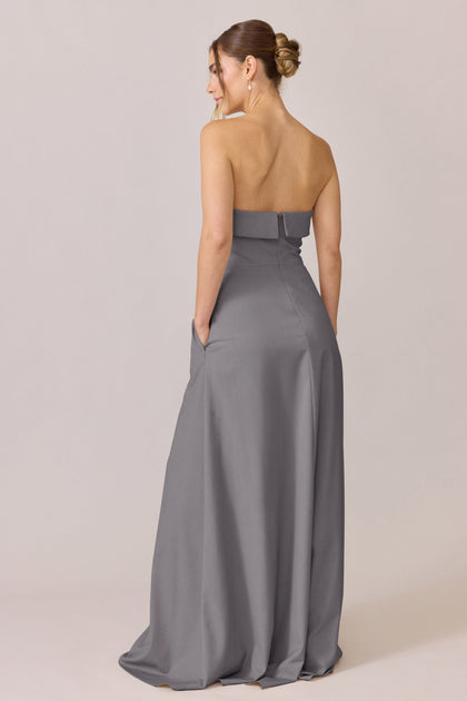 Clarke Suiting Dress | Made To Order | Gray