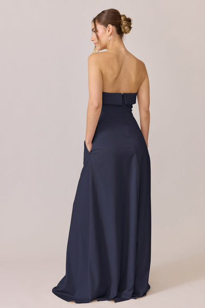 Clarke Suiting Dress | Made To Order | Navy