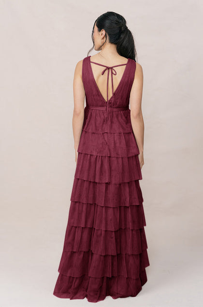Clove Tulle Dress | Made To Order | Cabernet
