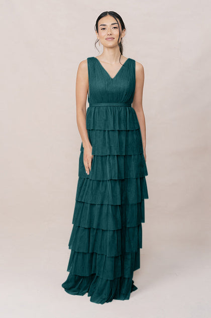 Clove Tulle Dress | Made To Order | Classic Emerald