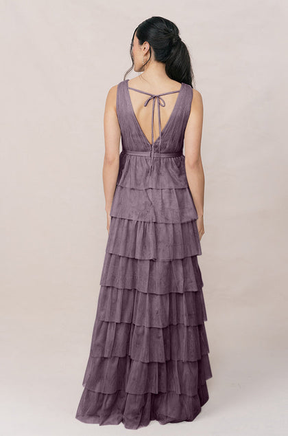 Clove Tulle Dress | Made To Order | Dusty Purple