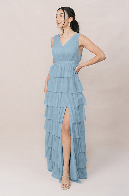 Clove Tulle Dress | Made To Order | French Blue