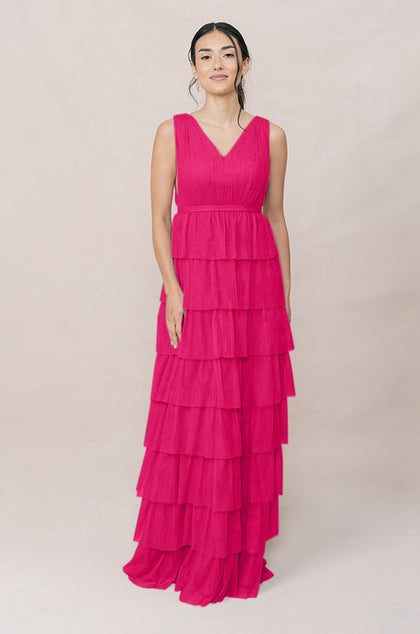Clove Tulle Dress | Made To Order | Hot Pink