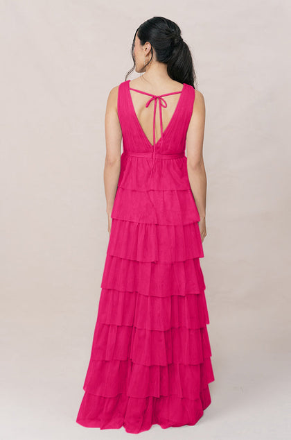 Clove Tulle Dress | Made To Order | Hot Pink
