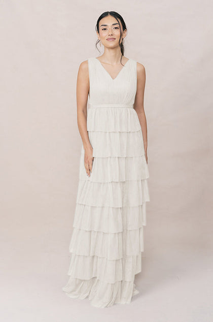 Clove Tulle Dress | Made To Order | White Pearl