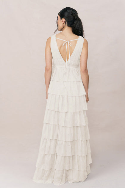 Clove Tulle Dress | Made To Order | White Pearl