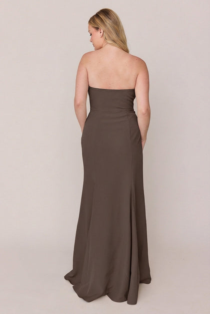 Colette Crepe Dress | Made To Order | Espresso