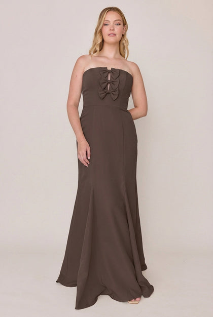 Colette Crepe Dress | Made To Order | Espresso
