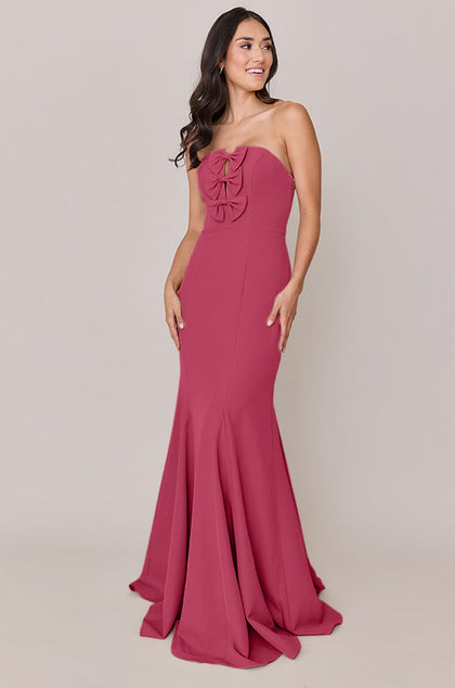 Colette Crepe Dress | Made To Order | Berry