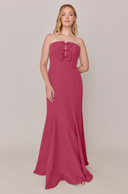Colette Crepe Dress | Made To Order | Berry