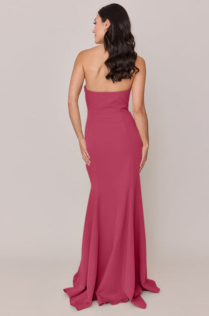 Colette Crepe Dress | Made To Order | Berry