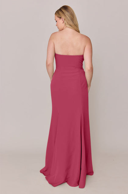 Colette Crepe Dress | Made To Order | Berry