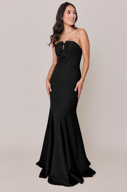 Colette Crepe Dress | Made To Order | Black