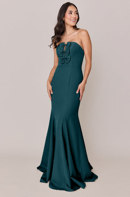 Colette Crepe Dress | Made To Order | Classic Emerald