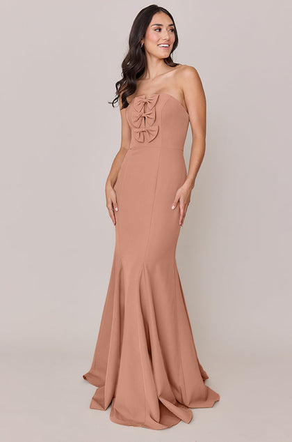 Colette Crepe Dress | Made To Order | Desert Rose
