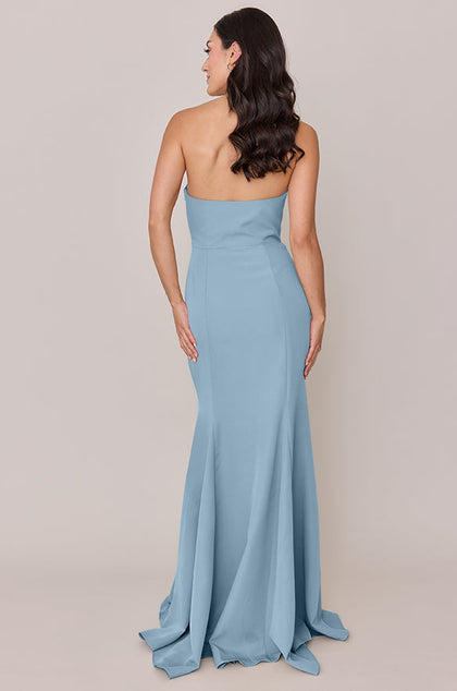 Colette Crepe Dress | Made To Order | French Blue