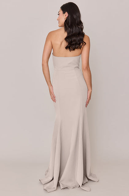 Colette Crepe Dress | Made To Order | Gold Champagne