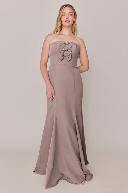 Colette Crepe Dress | Made To Order | Latte