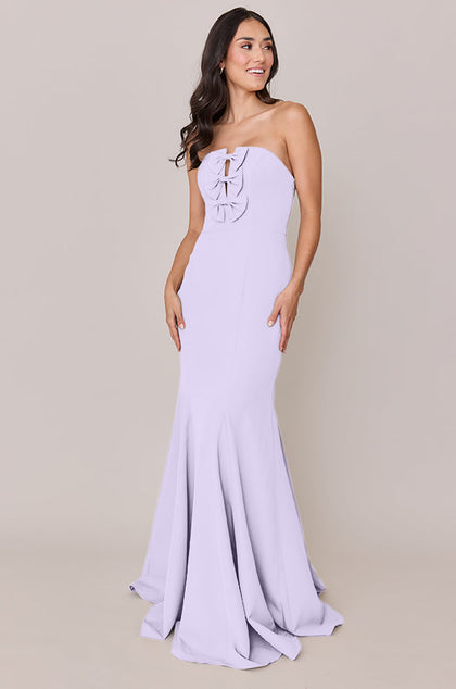 Colette Crepe Dress | Made To Order | Light Lavender