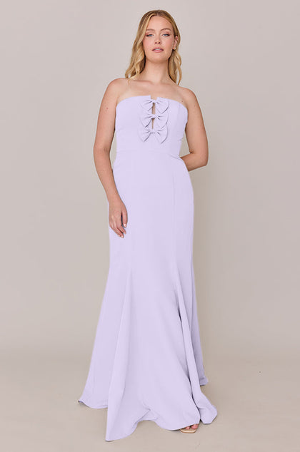 Colette Crepe Dress | Made To Order | Light Lavender