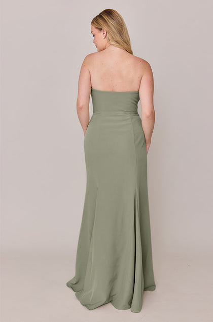 Colette Crepe Dress | Made To Order | Moss