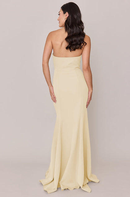 Colette Crepe Dress | Made To Order | Pale Yellow