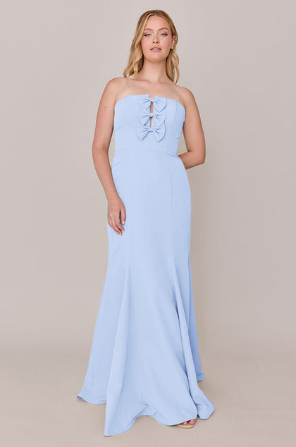 Colette Crepe Dress | Made To Order | Periwinkle