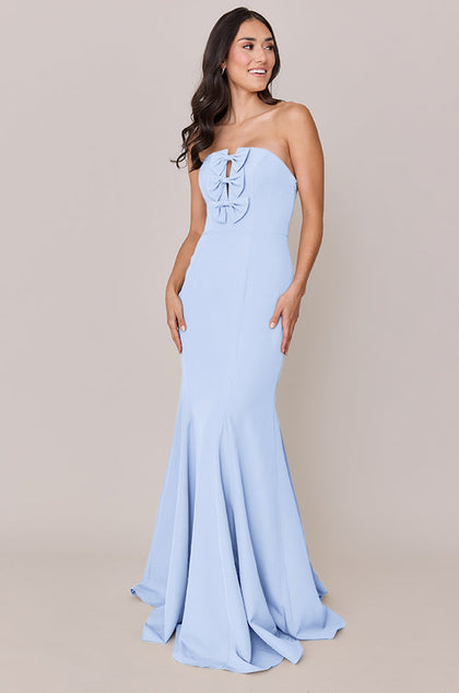 Colette Crepe Dress | Made To Order | Periwinkle