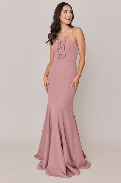 Colette Crepe Dress | Made To Order | Rose Quartz